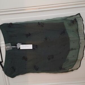 Sz M NWT Golden Hawk embelished skirt